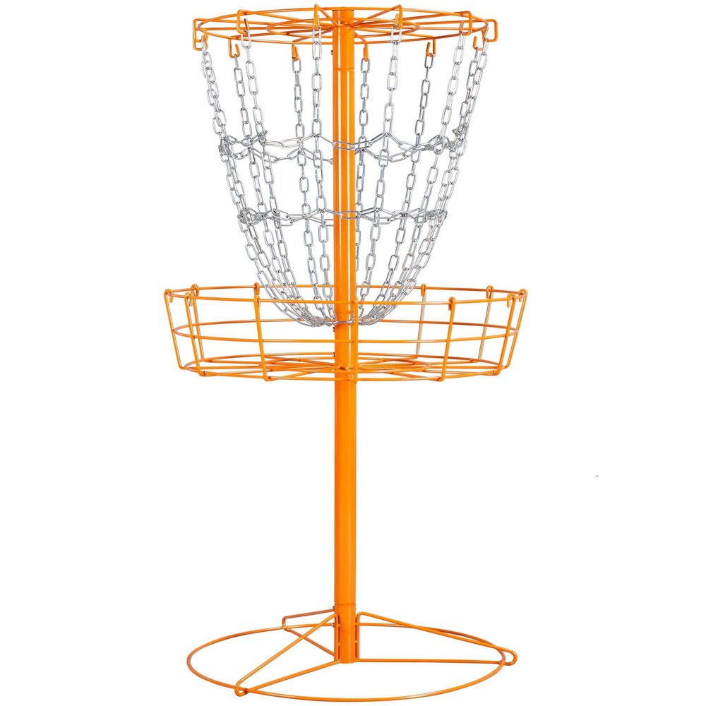 Yaheetech Disc Golf Basket Portable Disc Sports 12/24 Chain w/Basket Target and Double Steel Chains for Outdoor