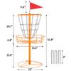 Yaheetech Disc Golf Basket Portable Disc Sports 12/24 Chain w/Basket Target and Double Steel Chains for Outdoor view 4