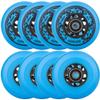 AOWISH Inline Skate Wheels 85A Outdoor Asphalt Formula Hockey Roller Blades Replacement Wheel with Bearings ABEC-9 and Floating Spacers (8-pack) (Blue, 76mm) view 1