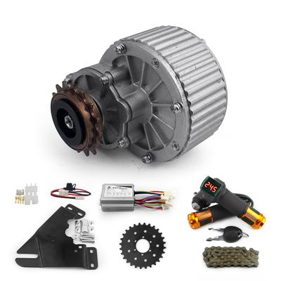 for Disc Brake Rotor Left Side Mounting Bicycle Motor with Thumb Throttle (Twist)