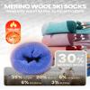 OutdoorMaster Merino Wool Ski Socks for Kids, Boys & Girls, Thermal Winter Warm Snowboarding Socks for Cold Weather view 3