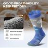 OutdoorMaster Merino Wool Ski Socks for Kids, Boys & Girls, Thermal Winter Warm Snowboarding Socks for Cold Weather view 4