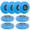 AOWISH Inline Skate Wheels 85A Outdoor Asphalt Formula Hockey Roller Blades Replacement Wheel with Bearings ABEC-9 and Floating Spacers (8-pack) (Blue, 72mm) view 2