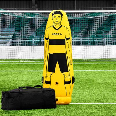 FORZA Pro Soccer Air Mannequin (Junior & Senior) | Inflatable Soccer Free Kick Training Dummies | Pack of 1, 3 or 5 Soccer Dummy Wall | Optional Carry Bag (Luxury Wheeled Carry Bag, Senior Pack of 1)
