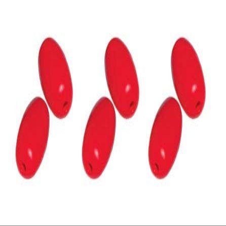 Kwik Tek Red Plastic Rope Float 6-Pack F-5R
