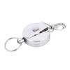 Bnineteenteam Retractable Key Chain,Heavy-duty Key Chain with Retractable Telescopic Steel Cable & Back Clamp for Keys Other Mountaineering Tool Accessories view 1