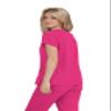 KOI Betsey Johnson Freesia Women's 3-Pocket Scrub Top Flamingo Large view 2