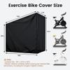 Exercise Bike Cover, Upright Indoor Cycling Protective Cover, Oxford Waterproof Fabric, Windproof, Dustproof, UV Resistant-for PelotonSchwinnNordicTrackIdeal for Indoor and Outdoor Use (Black) view 2