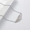 SENFAI 10K Gold Color Dragonfly Wing Dangle Earring 3 Tone (Gold Necklace) view 3