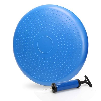 WIWAPLEX Wiggle Seat, Inflatable Stability Balance Disc Wobble Cushion, Balance Disc Wiggle Seat, Flexible Seating Classroom with Free Air Pump Sensory Kids (Office & Home & School) (Blue)