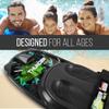 SereneLife Water Sport Kneeboard with Hook for Kids & Adults, Kneeboard with Strap for Boating, Waterboarding, Kneeling Boogie Boarding, Knee Surfing, Black/Green, 50.0 x 20.0 x 4.5 view 4