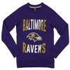 Outerstuff NFL RAVENS Boys 8-20 PERFORMANCE FLEECE CREW NECK LS TOP 20-XL view 1