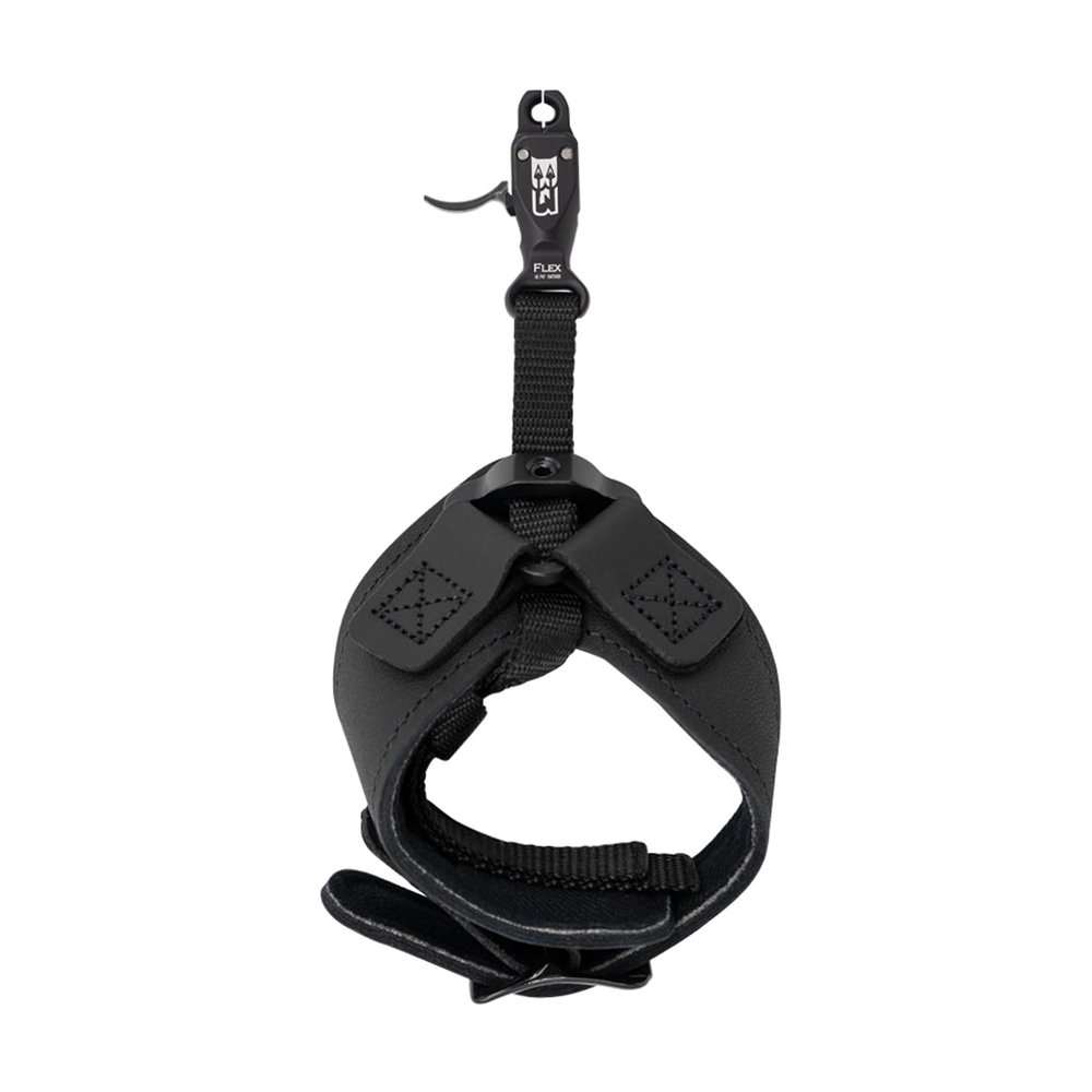 B3 Archery Rival Double-Caliper Aluminum Bow Release Aid with Flex Connector System | Curved Trigger Design & Anodized Jaws | Archery Gear, Black