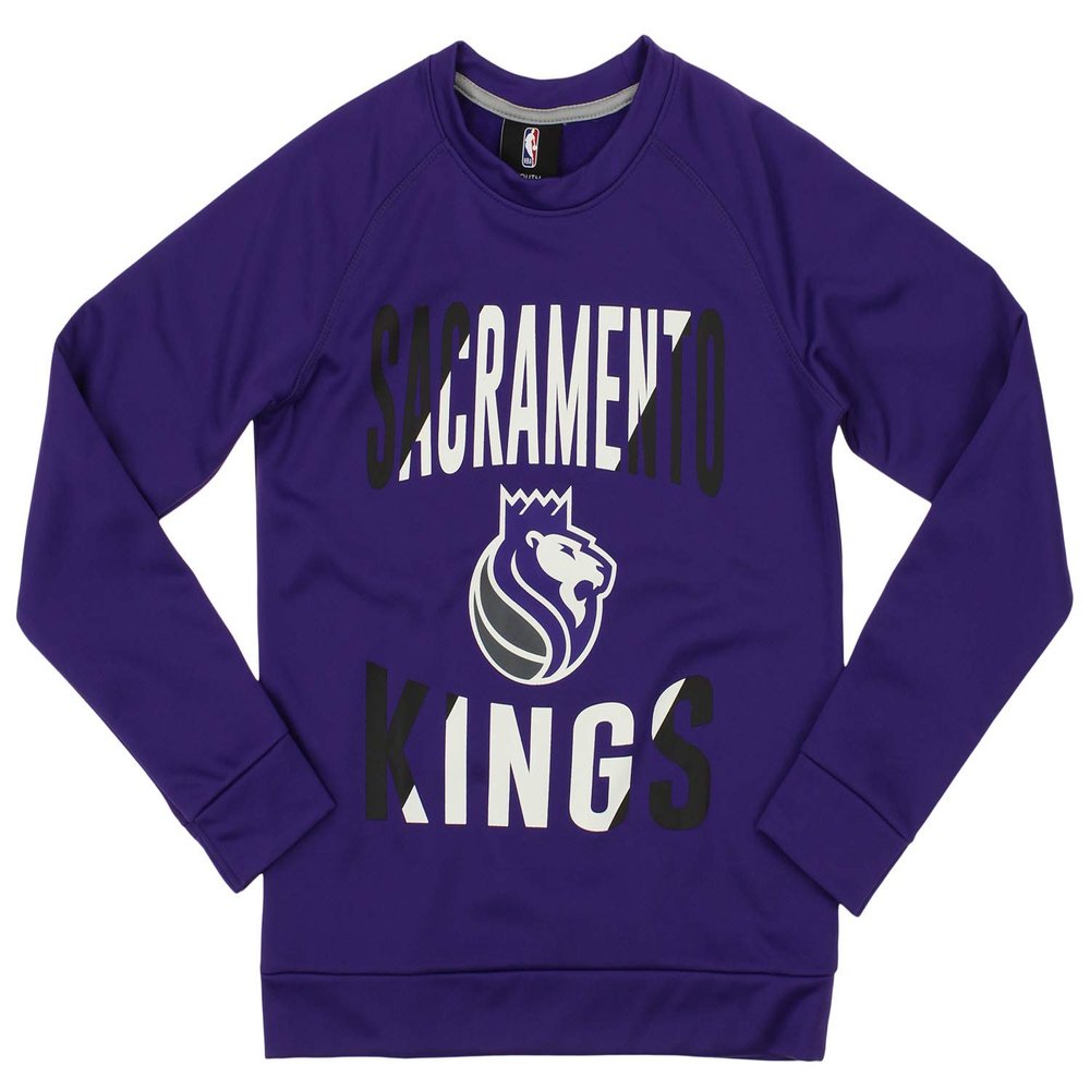 Outerstuff NBA KINGS Boys 4-7 PERFORMANCE FLEECE CREW NECK LS TOP 4-S