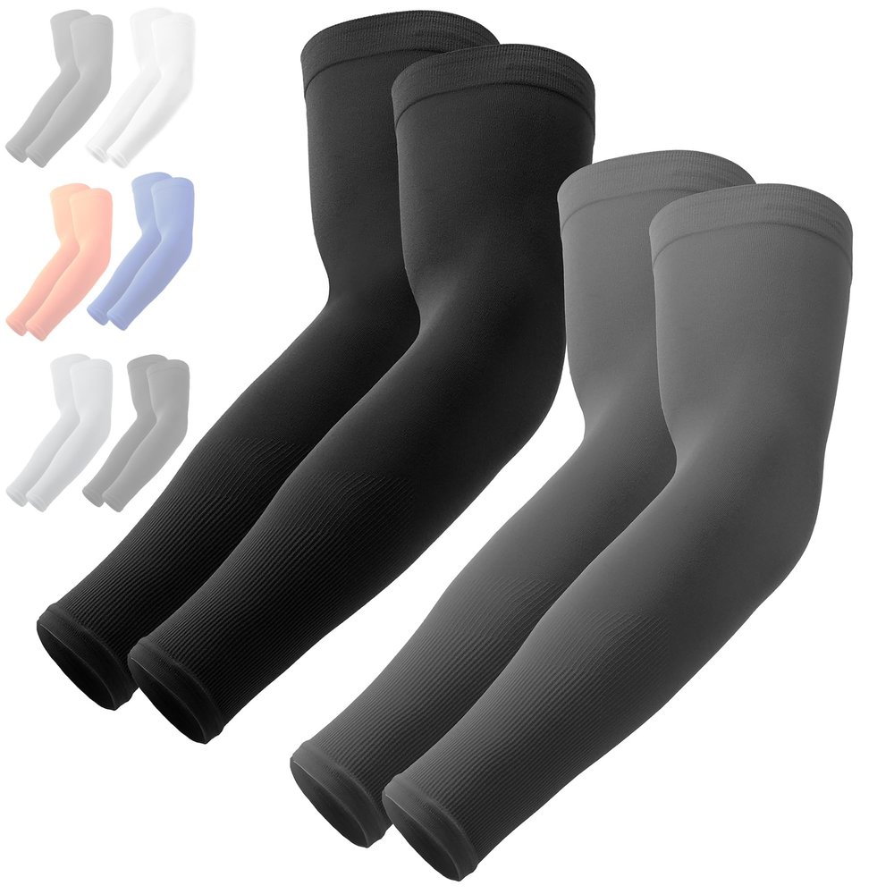 OutdoorEssentials UV Arm Sleeves for Men and Women - Sun Protection Sleeves - Compression, Golf, Baseball, Cooling, Tattoo Arm Sleeve - Mangas Para El Sol Para Hombre