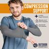 OutdoorEssentials UV Arm Sleeves for Men and Women - Sun Protection Sleeves - Compression, Golf, Baseball, Cooling, Tattoo Arm Sleeve - Mangas Para El Sol Para Hombre view 3