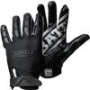 Battle Sports Triple Threat Wide Receiver Football Gloves, Ultra Stick Adult & Youth Gloves - Youth Medium, Black view 1