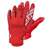 Battle Sports Triple Threat Wide Receiver Football Gloves, Ultra Stick Adult & Youth Gloves - Adult Medium, Red view 1