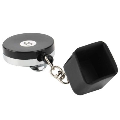 Alomejor Billiards Pool Cue Chalk Holder Retractable Drawing Belt Clip Snooker Practical Tool