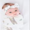 Copper Pearl Baby Bows: Soft and Stretchy Headbands for Baby Girls, Newborn and Toddler Hair Bows and Accessories, Stylish Bow Headband, Noah view 4
