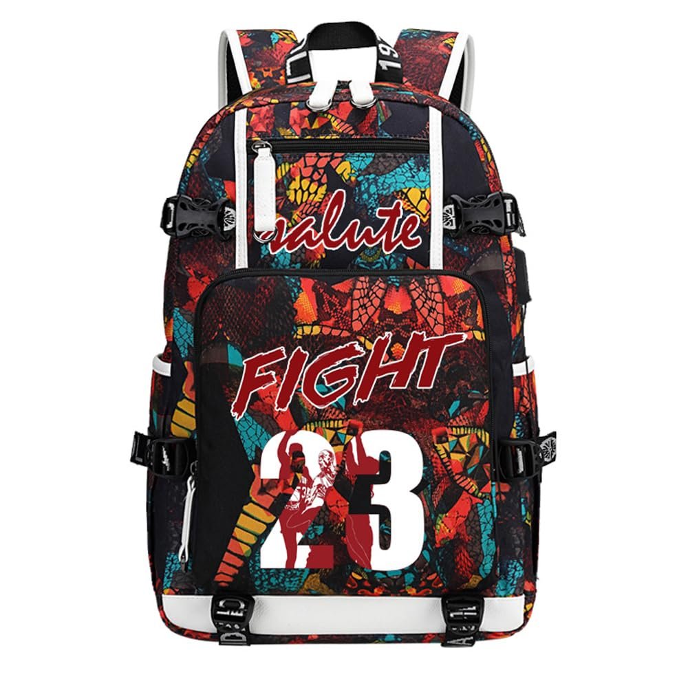 Basketball Player 23 Multifunction Backpack Travel Daypacks Fans Laptop Bag For Men Wome (Style 3)
