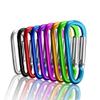 UPINS 100Pcs Aluminum Locking Carabiner Spring Clips Hook Keychain D Shape Buckle Pack view 1