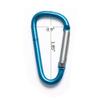 UPINS 100Pcs Aluminum Locking Carabiner Spring Clips Hook Keychain D Shape Buckle Pack view 2