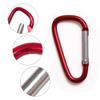 UPINS 100Pcs Aluminum Locking Carabiner Spring Clips Hook Keychain D Shape Buckle Pack view 3