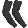 HOPEFORTH 2PCS Elbow Sleeve Padded Compression Arm Forearm Guard Sports Shooter Sleeves Protective Pads Support for Football Basketball Volleyball Baseball Softball Tennis Cycling Outdoor view 1