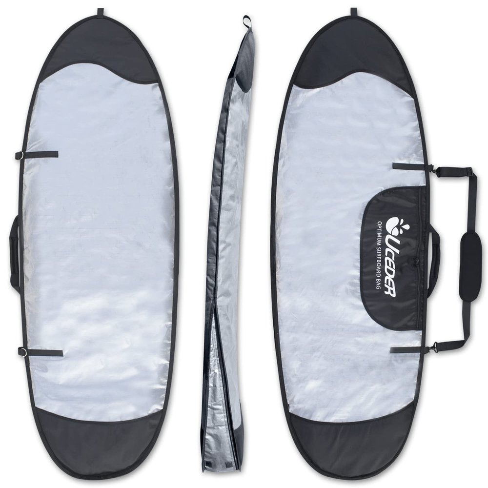 UCEDER Surfboard Cover and Surfboard Travel Bag for Outdoor Travel,5'0",5'10",7'2",8'0",8'5",9'0",9'10" Surfboard Bag,Maximum Protection for Your Surfboard(8'5'')