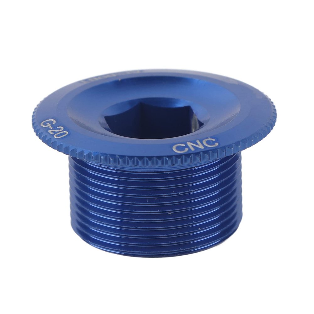 SolUptanisu Aluminum Alloy Bike Crank Bolt, Blue, Round Head, M8x1.25, M8, 28mm, 10mm, 8mm, 12g, 1pc, Heavy-Duty, SLX Compatible