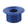SolUptanisu Aluminum Alloy Bike Crank Bolt, Blue, Round Head, M8x1.25, M8, 28mm, 10mm, 8mm, 12g, 1pc, Heavy-Duty, SLX Compatible view 1