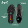 Danner Trail 2650 3 Waterproof Hiking Shoes for Men - Durable Leather & Textile Upper with Breathable Gore-Tex Lining and Vibram Traction Outsole, Dark Gray/Brick Red - 7.5D view 4