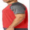Men's Moisture-Wicking Laughing Buddha Yoga Tee, Large Vintage Heather/True Navy Heather Heather view 4