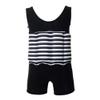 Kid Girls Boys One Piece Swimwear Swimsuit with Adjustable Buoyancy Training Float Suit Life Jacket Swim Vest Summer Swimming Floatation Safety Pool Beach Floating Beachwear Black 5-6 view 1