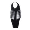 Kid Girls Boys One Piece Swimwear Swimsuit with Adjustable Buoyancy Training Float Suit Life Jacket Swim Vest Summer Swimming Floatation Safety Pool Beach Floating Beachwear Black 5-6 view 3