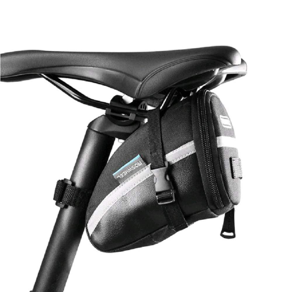 Bicycle Strap-On Bike Saddle Bag/Bicycle Seat Pack Bag, Cycling Wedge Shape Bag