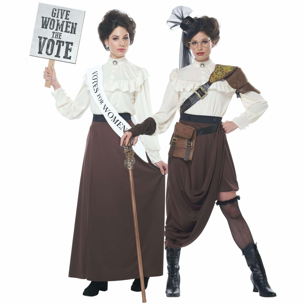 California Costumes Womens English Suffragette Adult Sized, Brown, Extra Small US