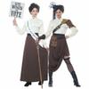 California Costumes Womens English Suffragette Adult Sized, Brown, Extra Small US view 1