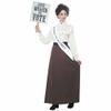California Costumes Womens English Suffragette Adult Sized, Brown, Extra Small US view 4