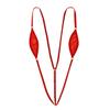 ACSUSS Womens Lingerie Spaghetti Straps Sling Shot Y-Back High Cut Thong Bikini Mini Swimwear Red OneSize view 1