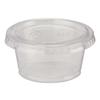 Dixie Foods Plastic Portion Cup Lid - PETE Plastic - 2400 / Carton - Clear view 4