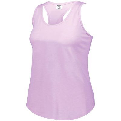 Augusta Sportswear Girls Lux Tri-Blend Tank, Light Lavender Heather, S