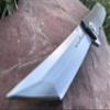 TACTICAL GEARZ Titanium Pocket Folding Knife for EDC, Solid Tc4 Titanium Handle, CPM-D2 Steel Tanto Blade, Includes Sheath (Saint DT) view 2