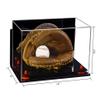 Better Display Cases Acrylic Baseball Catchers Glove Display Case with Mirror, Wall Mount and Red Risers (A011/V16) view 2