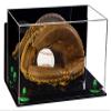 Better Display Cases Acrylic Baseball Catchers Glove Display Case with Mirror, Wall Mount and Green Risers (A011/V16) view 1
