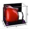 Better Display Cases Acrylic Single or Double Boxing Glove Display Case with Mirror, Wall Mount and Purple Risers (A011-PR) view 2