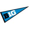 Big 10 Ten Conference Full Size Logo Pennant Banner view 1