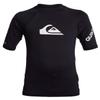 Quiksilver Boys' Legacy Short Sleeve Rashguard, Black at, X-Large view 1