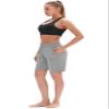 icyzone Athletic Running Yoga Shorts for Women - Women's Workout Active Lounge Bermuda Shorts with Pockets (M, Grey) view 4